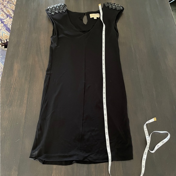 Elizabeth and James Black Leather Studded Shoulder Moto Bladerunner Look - Picture 8 of 9